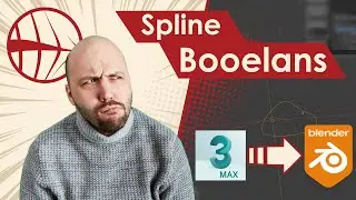 De 3ds max a Blender 2.92 - Spline Booleans - Booleanas con Splines