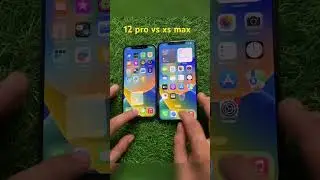 Iphone 12 pro vs Iphone xs max speed test #shorts