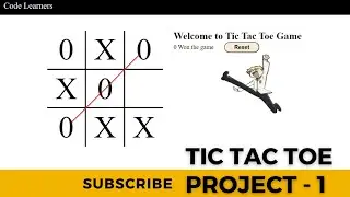 Tic Tac Toe game | HTML, CSS, JAVASCRIPT | Project - 1