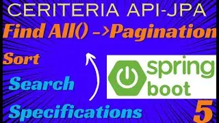 Pagination On Criteria Specification Results SpringBoot|Criteria Api Tutorials SpringBoot |SpringJPA