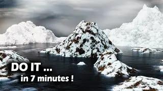 create a Cold Environments in Blender / Blender tutorial