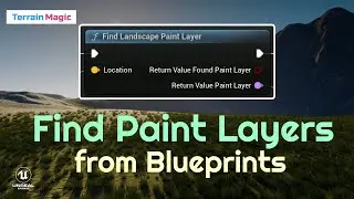 Access Unreal Engine Landscape Paint Layer Information from Blueprints via TerrainMagic