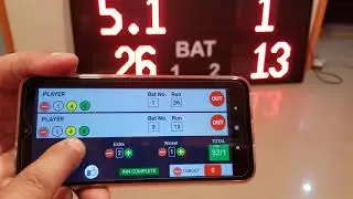 LED Cricket scoreboard operated by Android App. Technocratz  New Delhi  9810124109