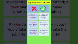 English Grammar Mistakes | Error detection and correction