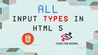 All Input Types in HTML 5 | Code for design | html