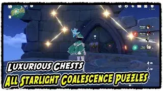 All Starlight Coalescence and Puzzles in Minacious Isle Hidden Luxurious Chests | Genshin Impact 2.8