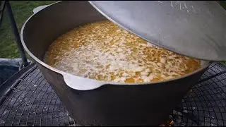 Куліш козацький 🇺🇦  Рецепт пшоняної каші в казані на вогні. Головна польова каша України