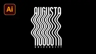 Wavy text effect in illustrator | Make with Mesh | Illustrator tutorial