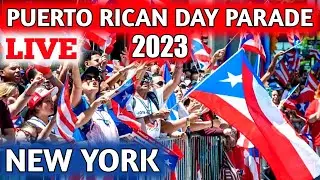 NATIONAL PUERTO RICAN DAY PARADE 2023 NYC LIVE 🇵🇷 en vivo: DESFILE PUERTORRIQUEÑO 2023 🇵🇷