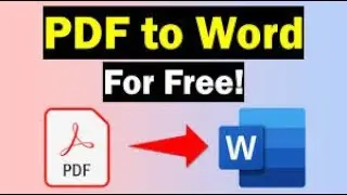 How to convert PDF to editable Word Document in MS Word 2021 for free  | Convert PDF to WORD