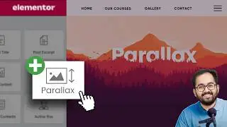 Add Elementor's STUNNING Parallax Scroll Effect (FREE)