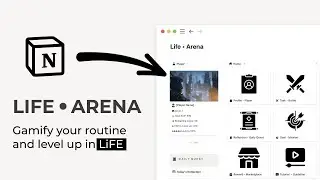 Gamify You Life with Notion | Notion Gamification second brain template