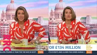 Susanna Reid @a couple of undone buttons from Autograph blouse