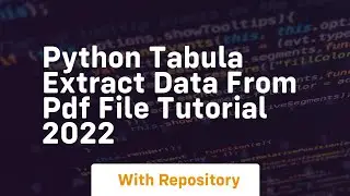 Python tabula extract data from pdf file tutorial 2022