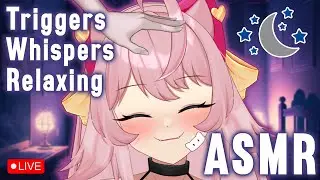 🔴 [ASMR] Triggers, Whispers and relaxing things!🐱Relax, Sleep, Study (3Dio)