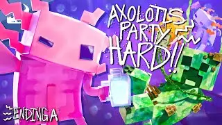 MINECRAFT AXOLOTL RAP | "Axolotls Party Hard" | Animated Music Video [VERSION A]