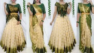 Beautiful Draping Style to look elegant/Festival Saree Draping Styles/Saree styles/@Saundaryaa