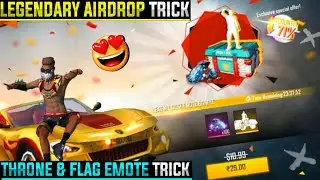 LEGENDRY EMOTES SPECIAL AIRDROP FREEFIRE || HOW TO GET THRONE & FLAG EMOTE IN SPECIAL AIRDROP ||