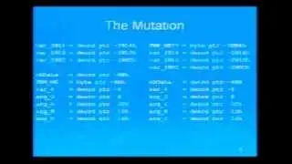 DEF CON 14 - Chris Eagle: Ripples in the Gene Pool - Creating Genetic: Mutations