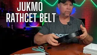 JUKMO Men’s 35mm Leather Ratchet Belt