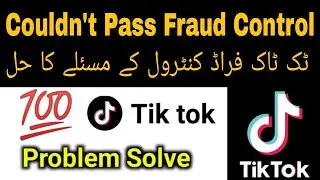 Tiktok invite code couldn't pass fraud control | Couldn't pass fraud control tiktok | invite problem