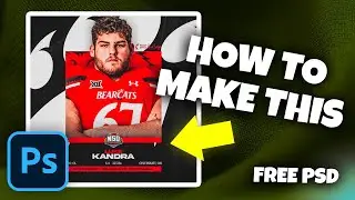 Photoshop Tutorial | How to Create a Football Commitment Graphic