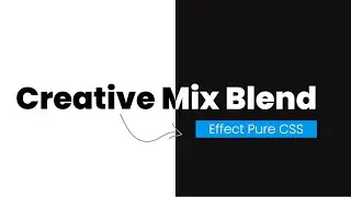 Creative CSS Mix Blend Mode text effect | mix-blend-mode | CSS