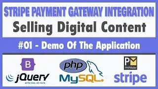 #01 Stripe Payment Gateway Integration Using Bootstrap 4, jQuery, PHP & MySQL