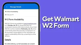 How To Get Walmart W2 Form Online - Easy Tutorial!