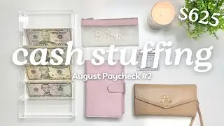 CASH ENVELOPE STUFFING | AUGUST 2024 PAYCHECK #2 | Budget With Me | MONETS MONEY