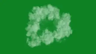 Smoke shockwave green screen effect