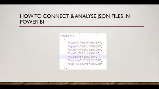 How to connect and analyze JSON file with Power BI - Complete Tutorial