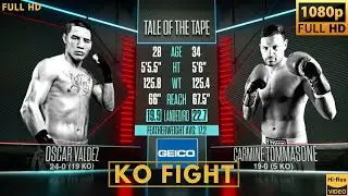 OSCAR VALDEZ (MEXICO) vs CARMINE TOMMASONE (ITA) KO FIGHT