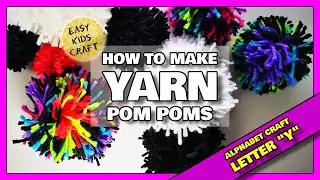 Easy Yarn Ball Craft Activity For Kids - Letter Y