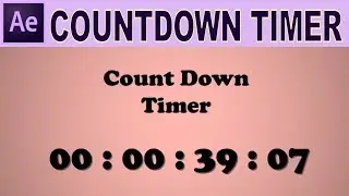Countdown Timer - Adobe After Effects Tutorial