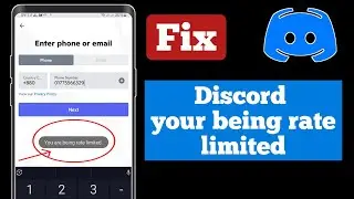 How to fix your being rate limited discord | Discord your being rate limited