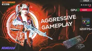 BGMI ON MSI APP PLAYER | 120FPS+4K | GPU-RX6600 |AGGRESSIVE GAMEPLAY