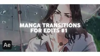 manga transitions for edits | after effects