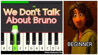 We Don't Talk About Bruno Very Easy Piano Tutorial - from Encanto