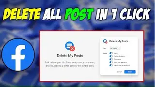 How to Delete All Posts at One Click in Facebook