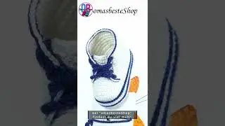 Babyschuhe, пинетки ботиночки "гаврик", крючком #Shorts #Knitting