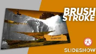 Create BRUSH STROKE Slideshow in Kinemaster | How to create brush stroke transition in Kinemaster