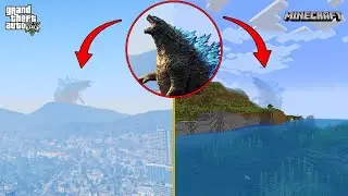 Gta 5 Godzilla vs Minecraft Godzilla