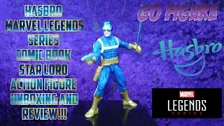 Hasbro Marvel Legends Series Comic Book Star Lord Action Figure Unboxing and Review!