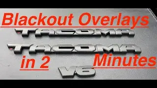 2020 Tacoma Black Overlays