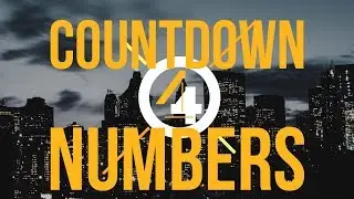 Countdown Numbers in After Effects - FREE DOWNLOAD - FREE Template