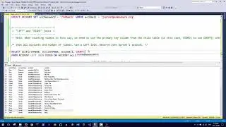 F2017 Database Essentials (Week 6) - Part 4 - Preview: LEFT and RIGHT JOINs