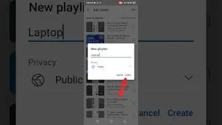 How to create playlist on youtube channel in mobile #shorts