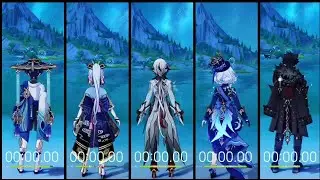 Is Arlecchino the FASTEST | Water Race Comparison  