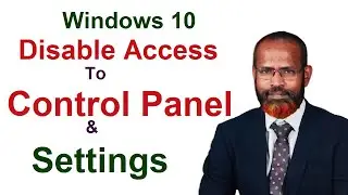 how to lock control panel in windows 10